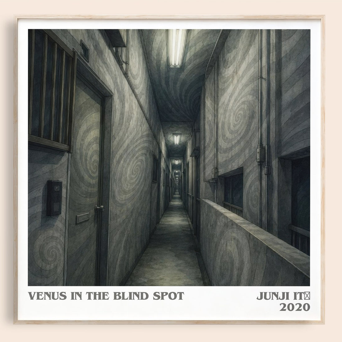 Venus in the Blind Spot literary book poster by Junji Itō – framed literary art print