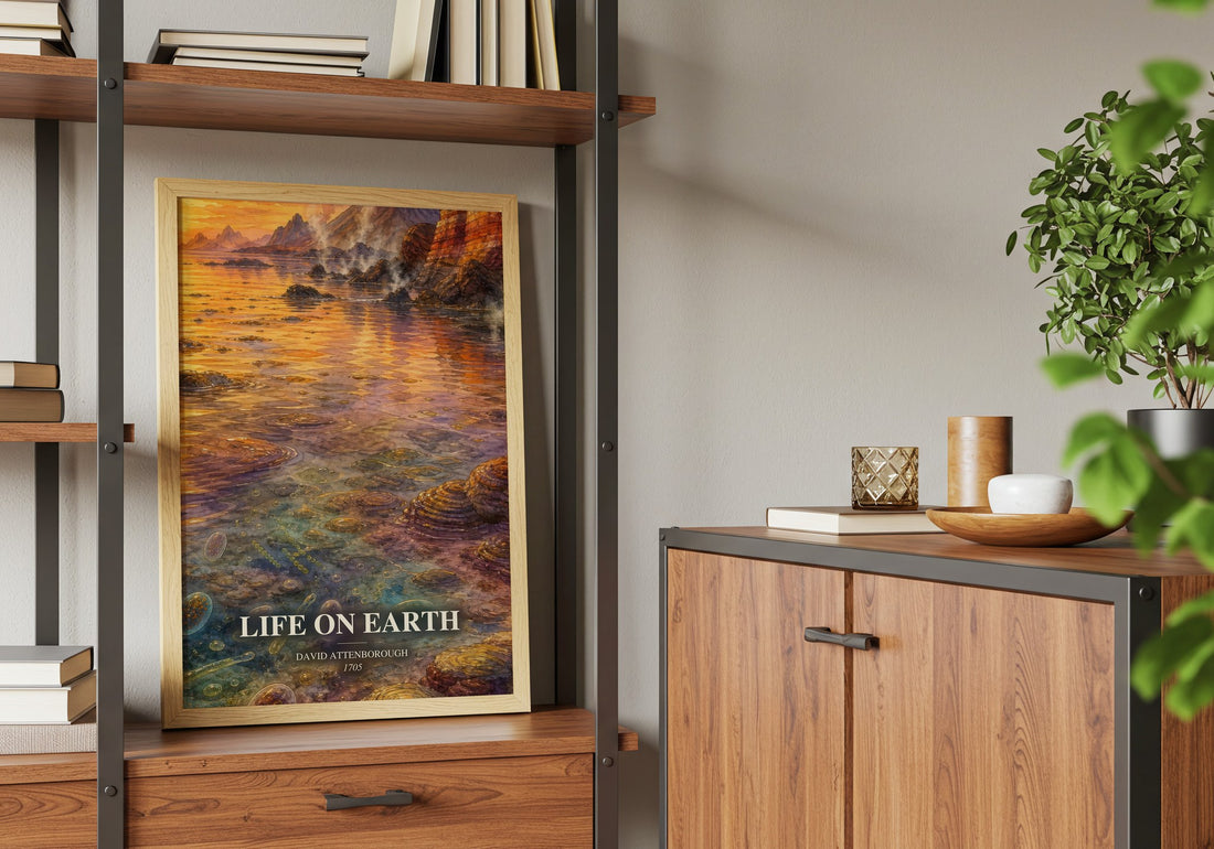 Life on Earth book watercolour illustration paper finish options – matte satin gloss
