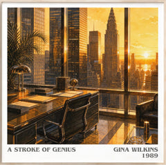 A Stroke Of Genius Literary Art Print by Gina Wilkins