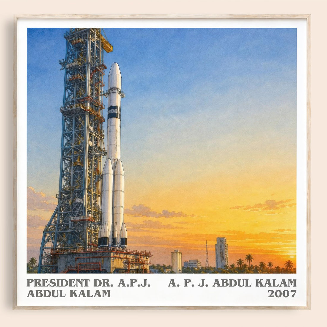 President Dr. A.P.J. Abdul Kalam literary book poster by A. P. J. Abdul Kalam – framed literary art print