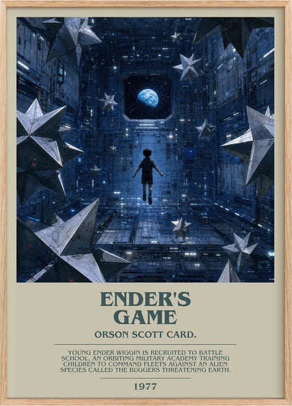 Ender's Game Bookish Wall Art by Orson Scott Card.