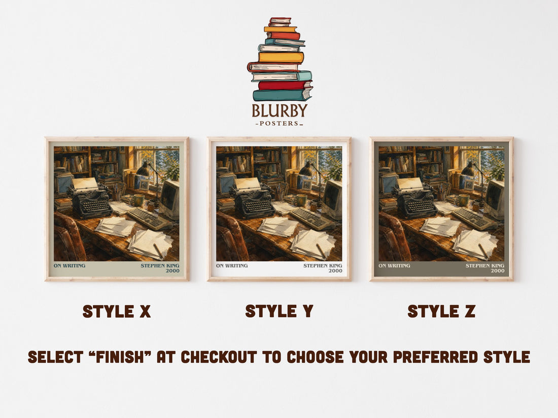 On Writing literary print framed by window – literary home decor