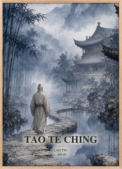 Tao Te Ching Book Watercolour Illustration by Lao Tsu