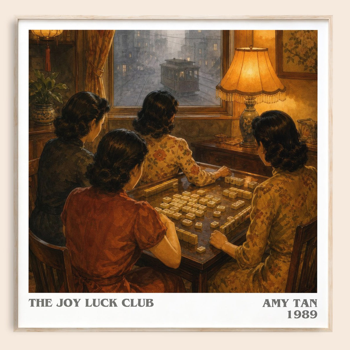 The Joy Luck Club literary book poster by Amy Tan – framed literary art print