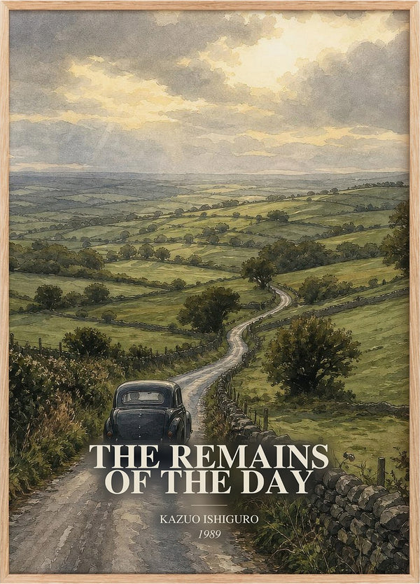 The Remains of the Day Book Watercolour Illustration by Kazuo Ishiguro