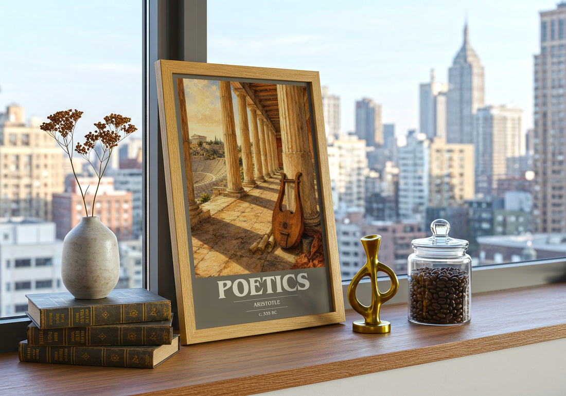 Poetics book cover poster colour and style options – Aristotle book art