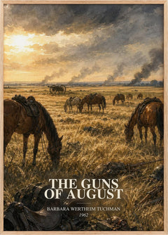 Guns of August Book Watercolour Illustration by B. Tuchman