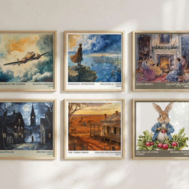 The Thorn Birds literary art print colour and style options – Colleen McCullough book art