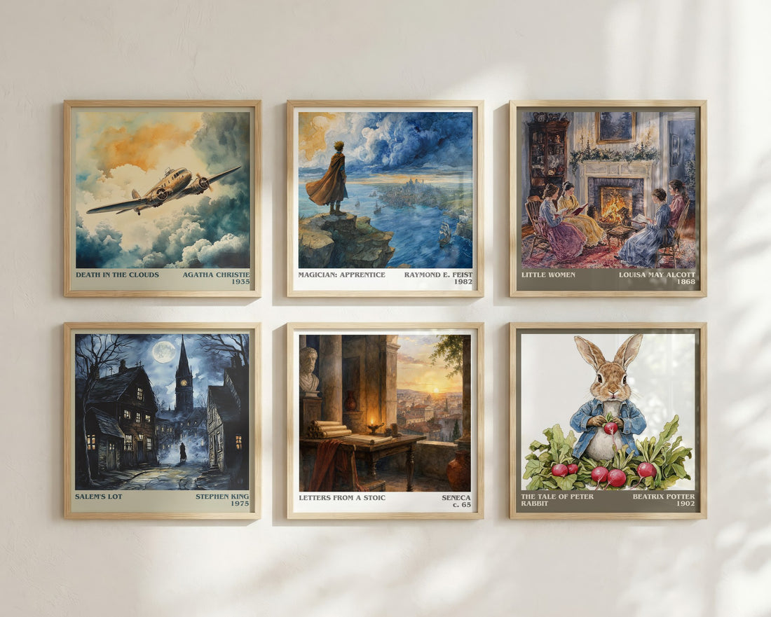Letters from a Stoic literary print in frame leaning in hallway – philosophy wall art
