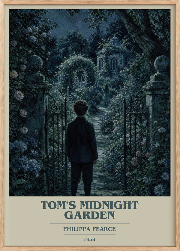 Tom's Midnight Garden Book Cover Poster by Philippa Pearce