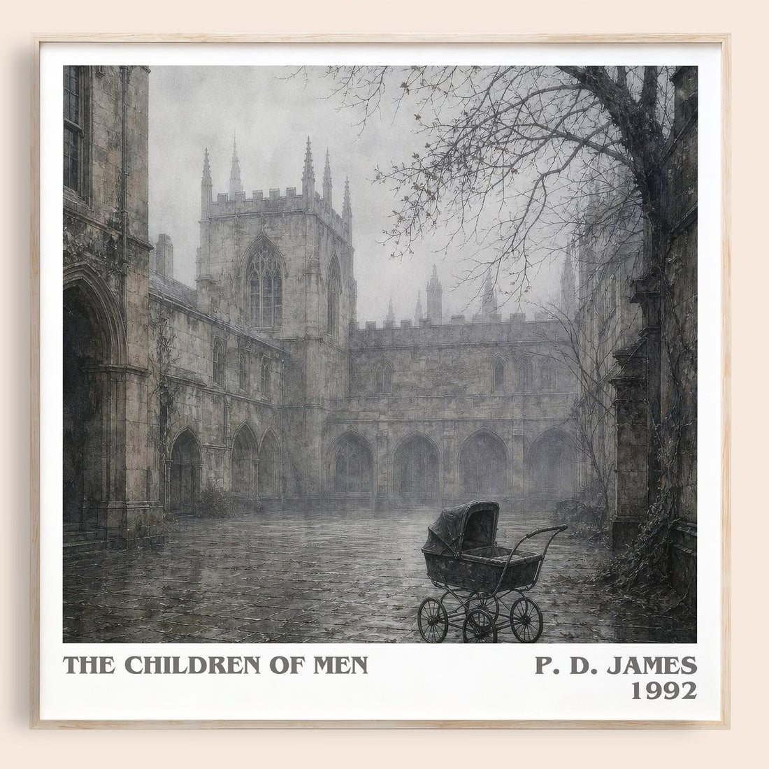 The Children of Men literary book poster by P. D. James – framed literary art print