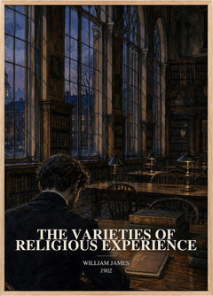 Varieties of Religious Experience Book Watercolour Illustration by William James