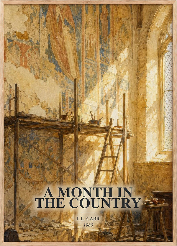 A Month In The Country Book Watercolour Illustration by J. L. Carr