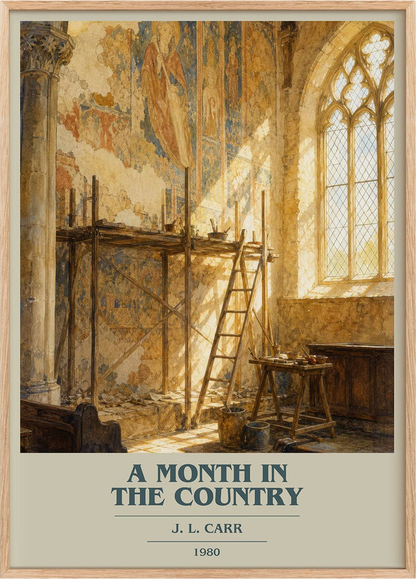 A Month In The Country Book Cover Poster by J. L. Carr
