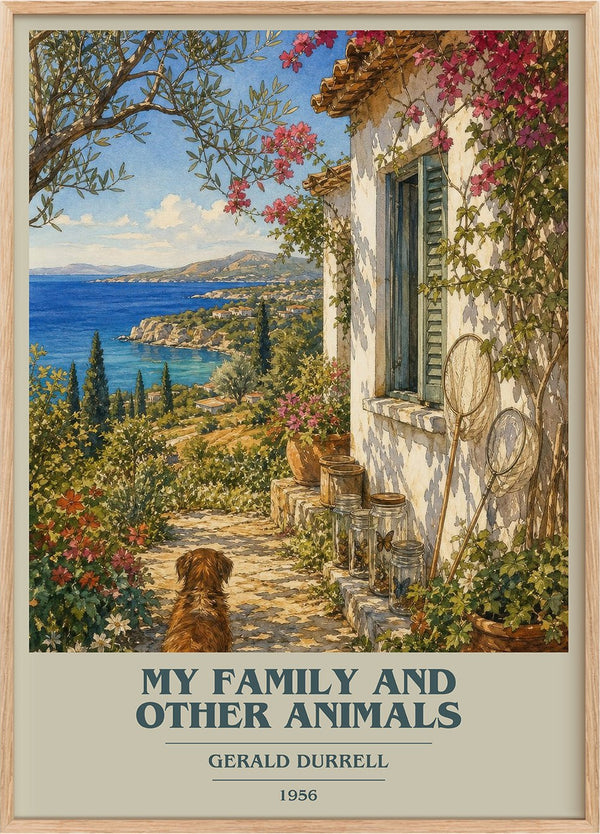 My Family And Other Animals Book Cover Poster by Gerald Durrell