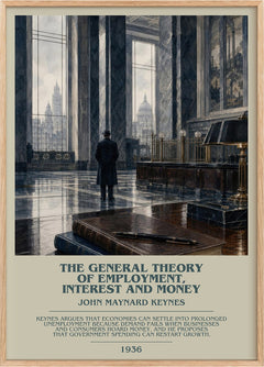 General Theory of Employment, Interest and Money Bookish Wall Art by John Maynard Keynes