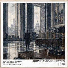 General Theory of Employment, Interest and Money Literary Art Print by John Maynard Keynes