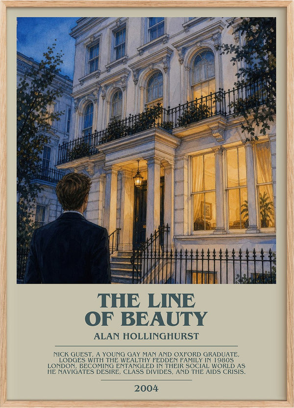 The Line of Beauty Bookish Wall Art by Alan Hollinghurst