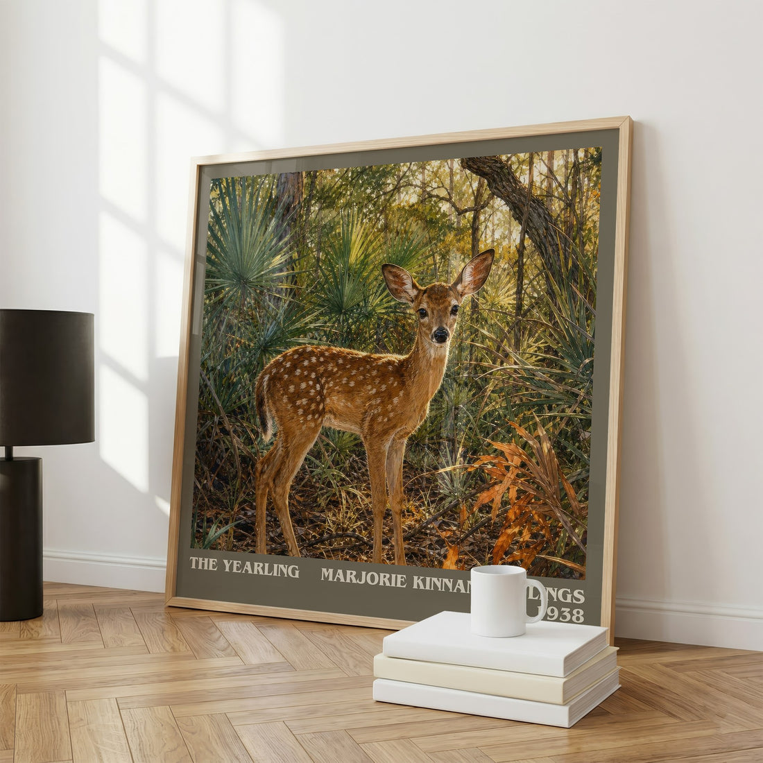 The Yearling literary print framed by window – literary home decor