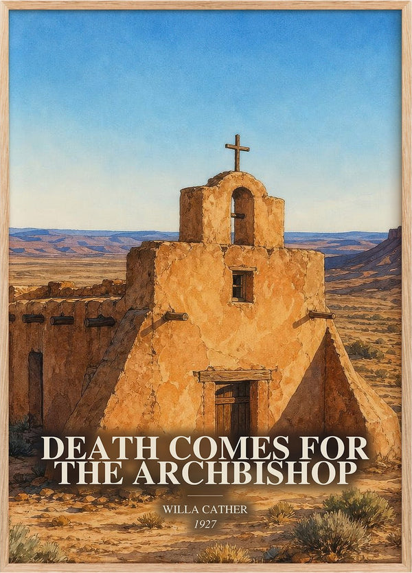 Death Comes for the Archbishop Book Watercolour Illustration by Willa Cather