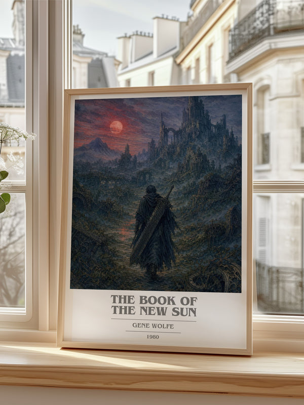 The Book of the New Sun book cover poster colour and style options – Gene Wolfe book art