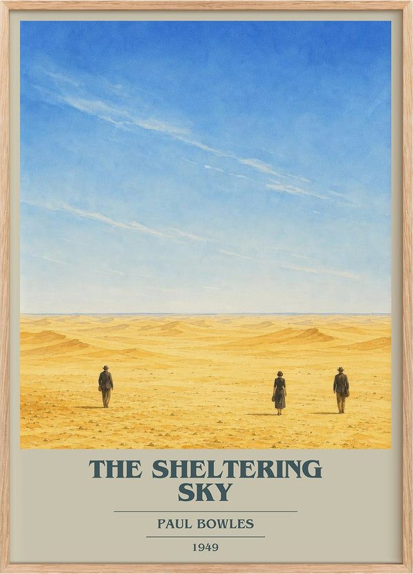 The Sheltering Sky Book Cover Poster by Paul Bowles