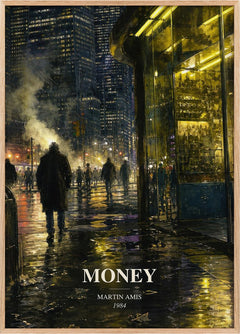 Money Book Watercolour Illustration by Martin Amis