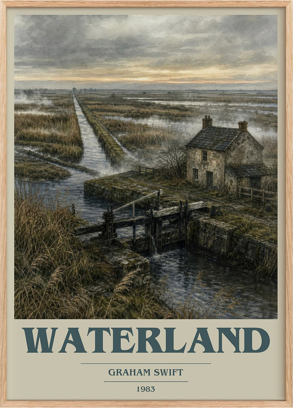 Waterland Book Cover Poster by Graham Swift