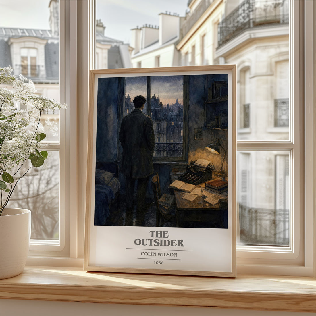 The Outsider book cover poster colour and style options – Colin Wilson book art