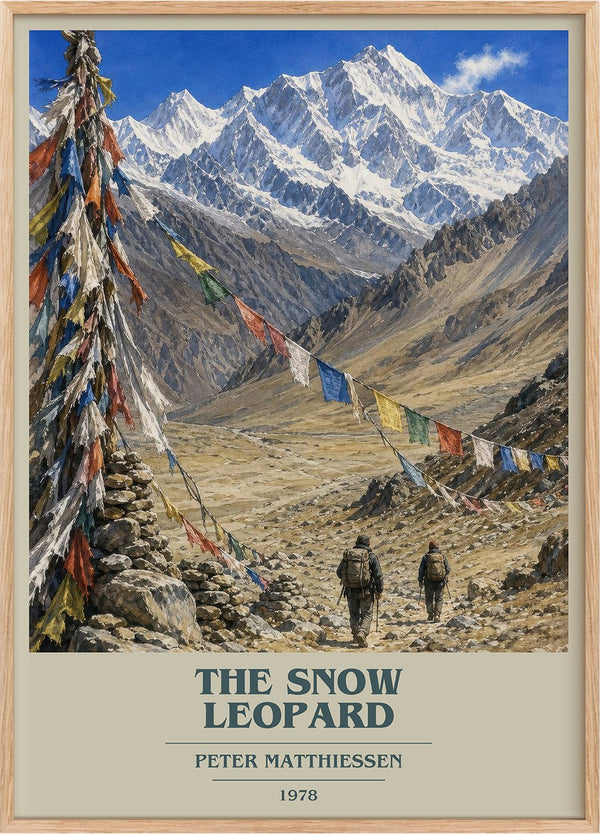 The Snow Leopard Book Cover Poster by Peter Matthiessen
