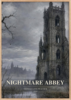 Nightmare Abbey Book Watercolour Illustration by Thomas Love Peacock