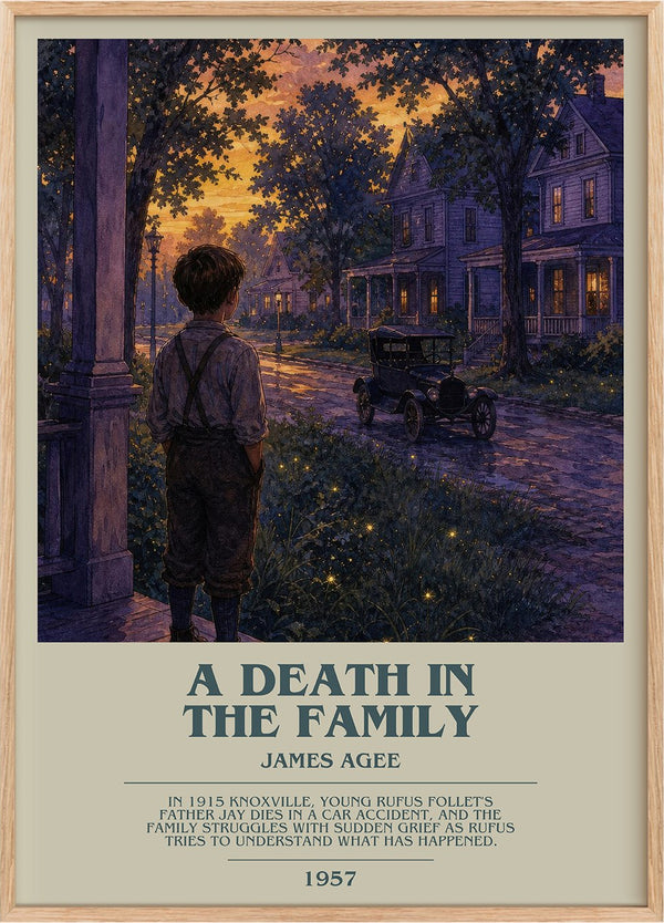 A Death in the Family Bookish Wall Art by James Agee
