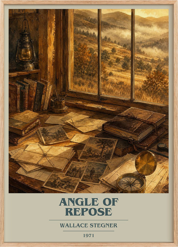 Angle of Repose Book Cover Poster by Wallace Stegner