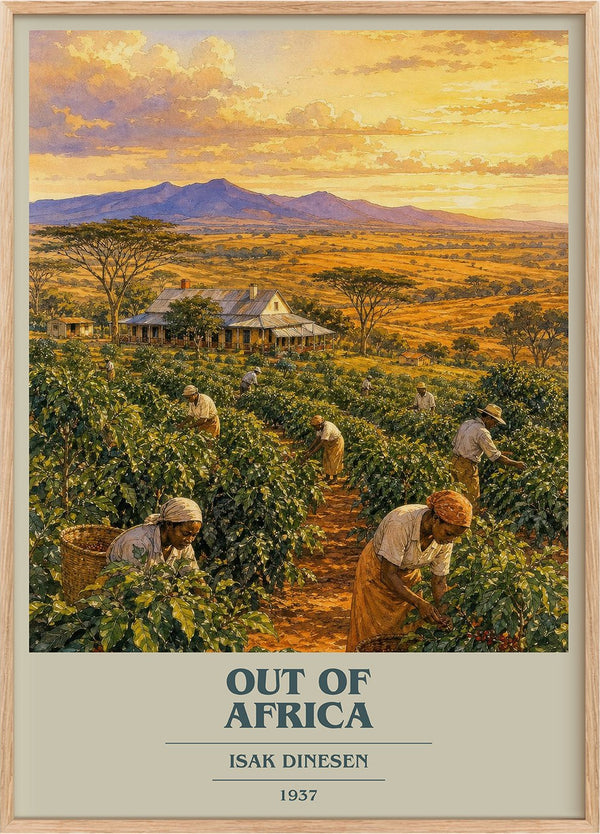 Out of Africa Book Cover Poster by Isak Dinesen