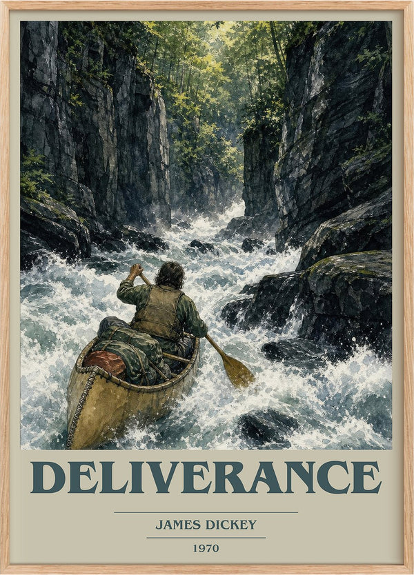 Deliverance Book Cover Poster by James Dickey