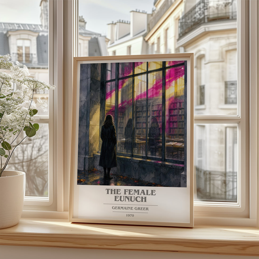 The Female Eunuch book cover poster colour and style options – Germaine Greer book art