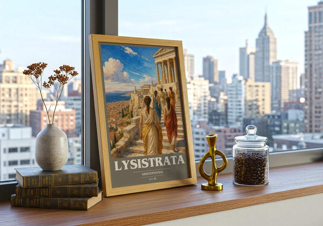 Lysistrata book cover poster colour and style options – Aristophanes book art