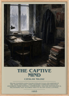 The Captive Mind Bookish Wall Art by Czesław Miłosz