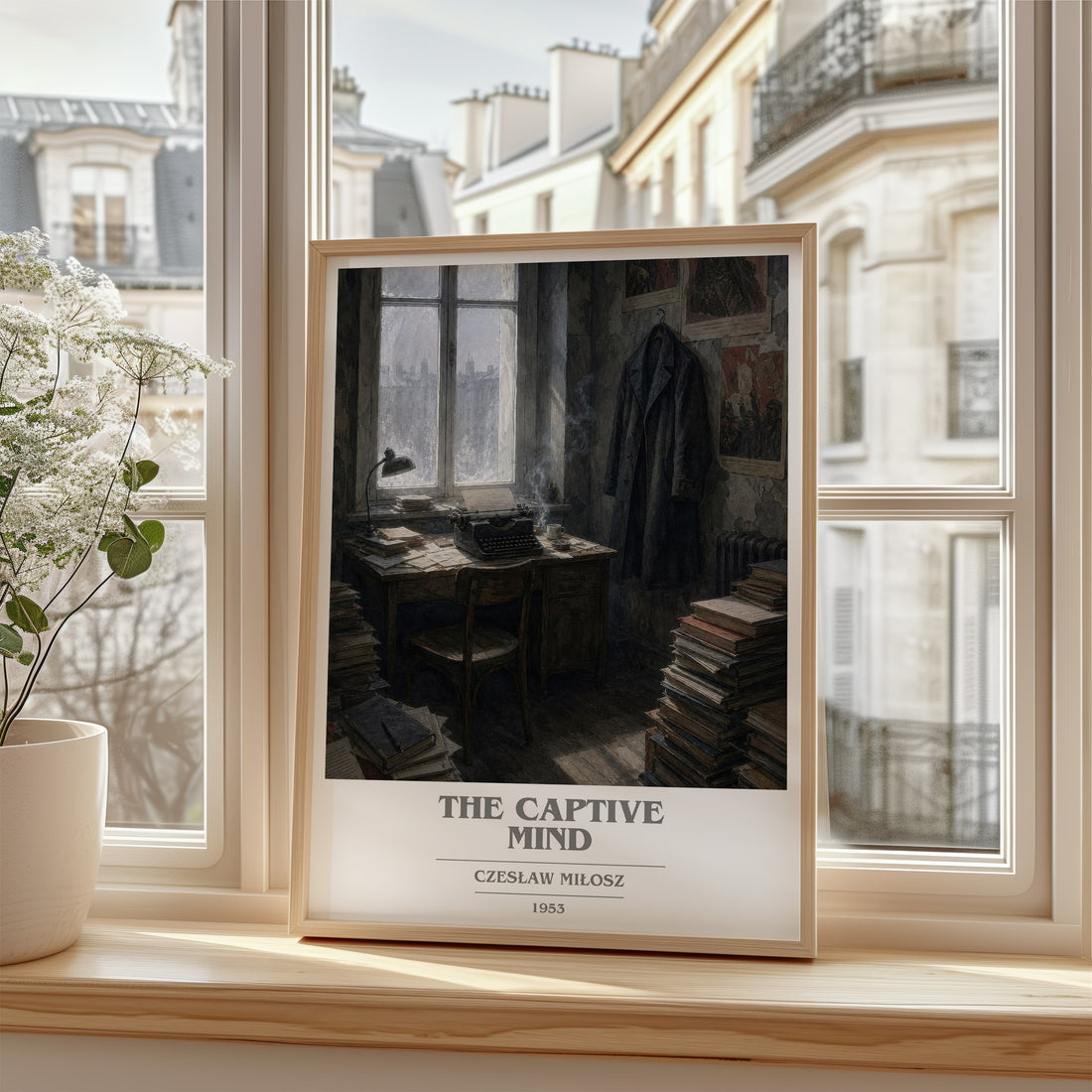 The Captive Mind book cover poster colour and style options – Czesław Miłosz book art