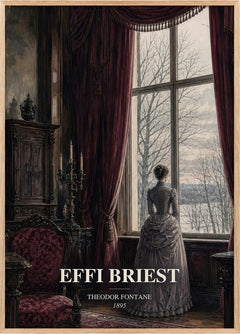Effi Briest Book Watercolour Illustration by Theodor Fontane