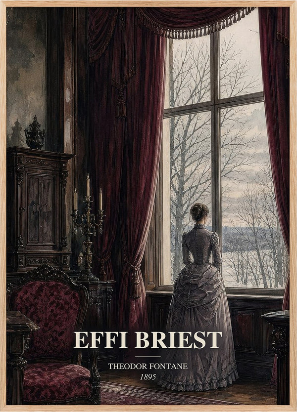 Effi Briest Book Watercolour Illustration by Theodor Fontane