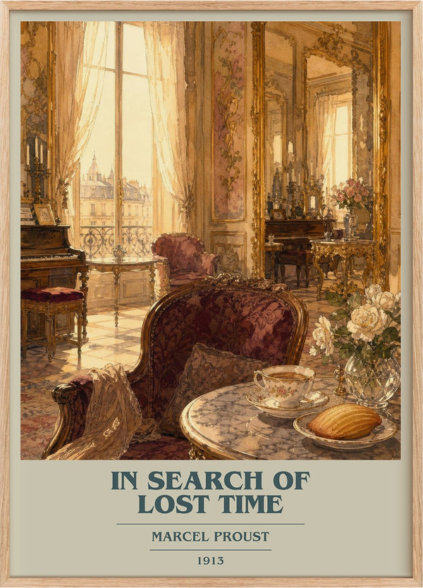 In Search of Lost Time Book Cover Poster by Marcel Proust