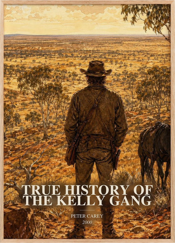 True History of the Kelly Gang Book Watercolour Illustration by Peter Carey