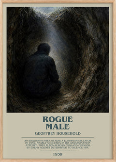 Rogue Male Bookish Wall Art by Geoffrey Household