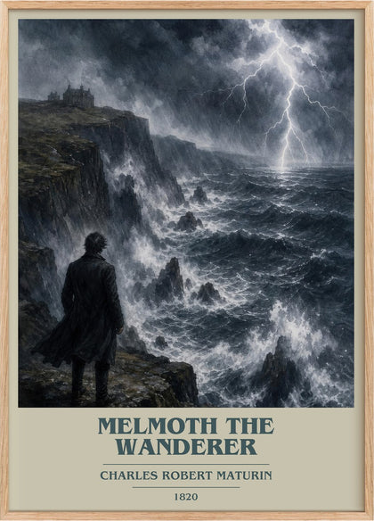 Melmoth the Wanderer Book Cover Poster by Charles Robert Maturin