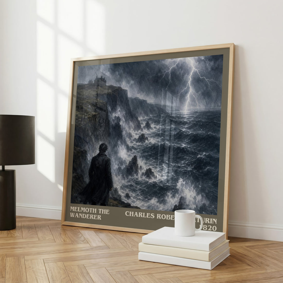 Melmoth the Wanderer literary art print colour and style options – Charles Robert Maturin book art