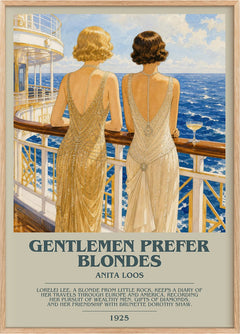 Gentlemen Prefer Blondes Bookish Wall Art by Anita Loos