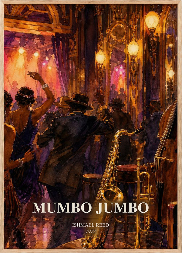 Mumbo Jumbo Book Watercolour Illustration by Ishmael Reed