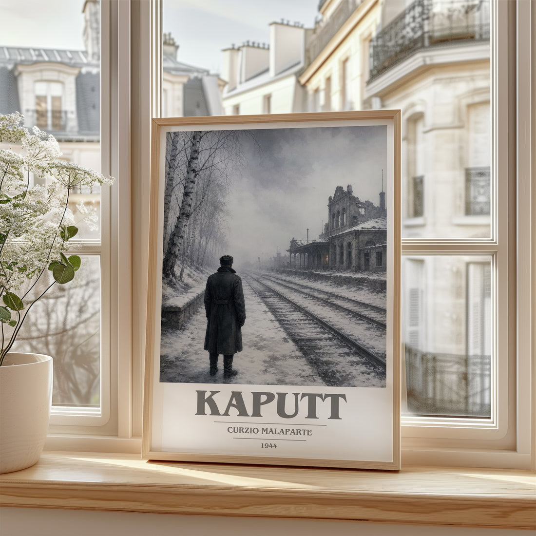 Kaputt book cover poster colour and style options – Curzio Malaparte book art