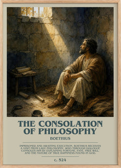 The Consolation of Philosophy Bookish Wall Art by Boethius